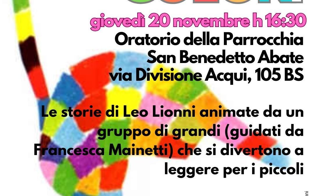 LETTURE A COLORI – lettura pubblica dedicata ai bambini per Teatro Partecipato al quartiere Primo Maggio