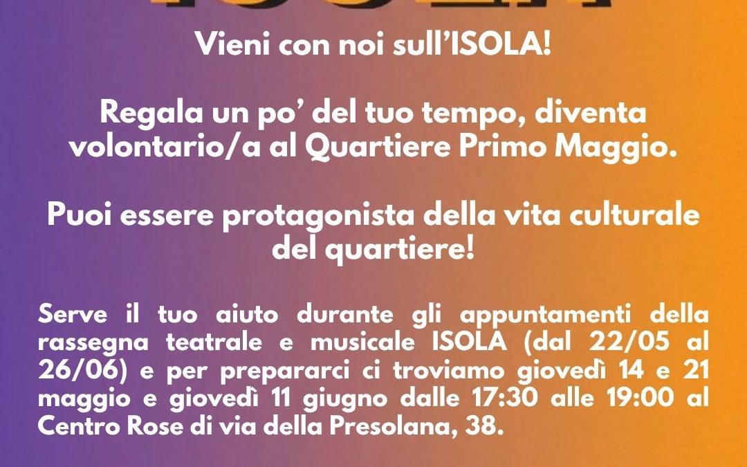 VOLONTARI per ISOLA